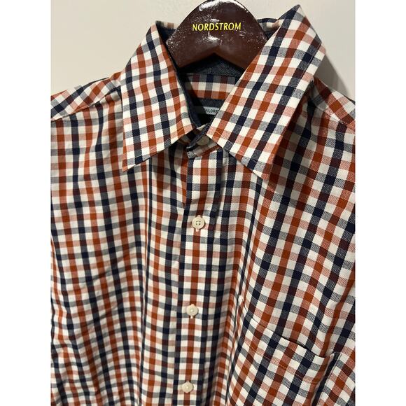Johnston and Murphy, Orange and Navy Box, Buttondown, Size L, NB11 - Picture 3 of 7